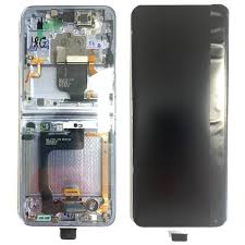 Original Écran Complet Vitre Tactile LCD Intérieur avec Châssis Samsung Galaxy Z Flip 4 Service Pack SILVER/WHITE